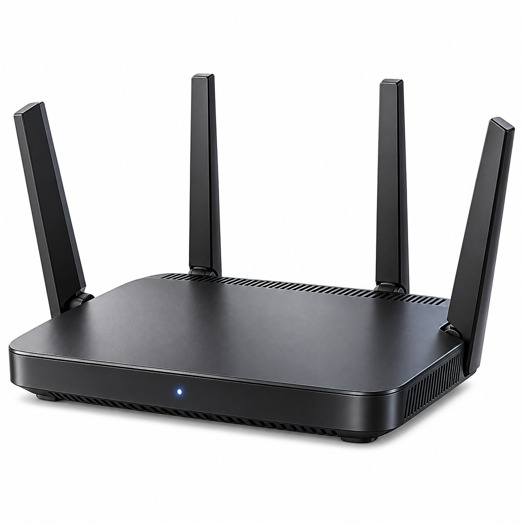 Four-Antenna Wireless Router — isolated product view