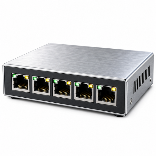 Five-Port Ethernet Switch — isolated product view