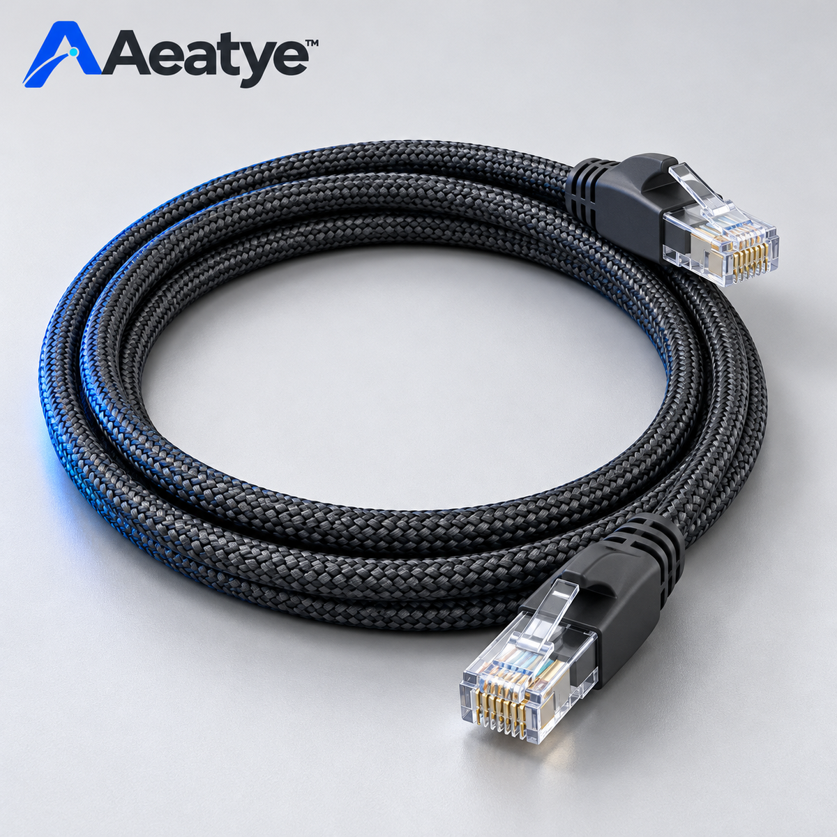 Braided Ethernet Cable — Aeatye branded main product view