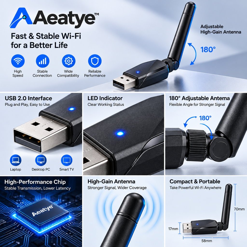 Usb Wireless Network Adapter — supplied promotional detail graphic
