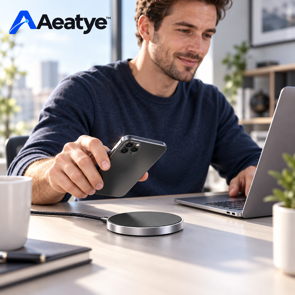 Wireless Charging Pad — supplied styled scene