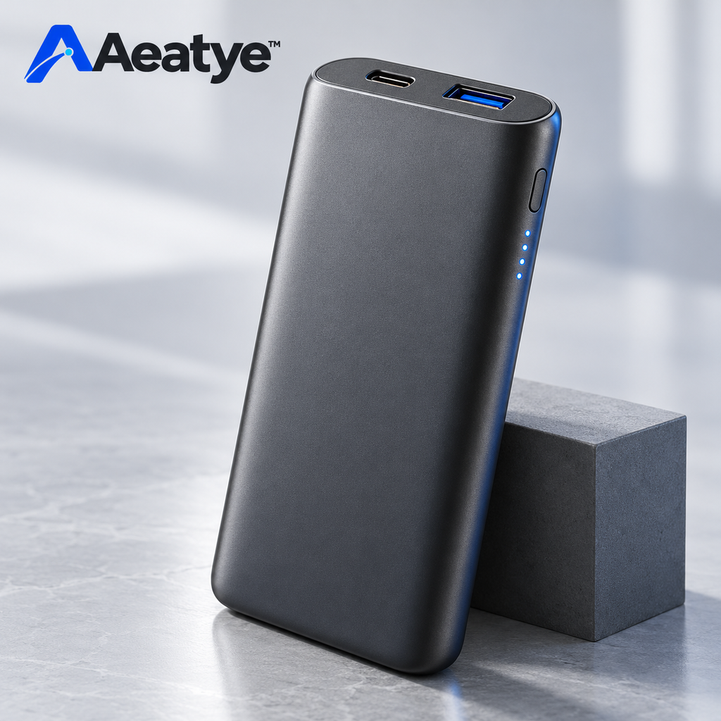 Portable Power Bank — Aeatye branded main product view