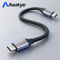 Short Braided Usb-C Charging Cable — Aeatye branded main product view
