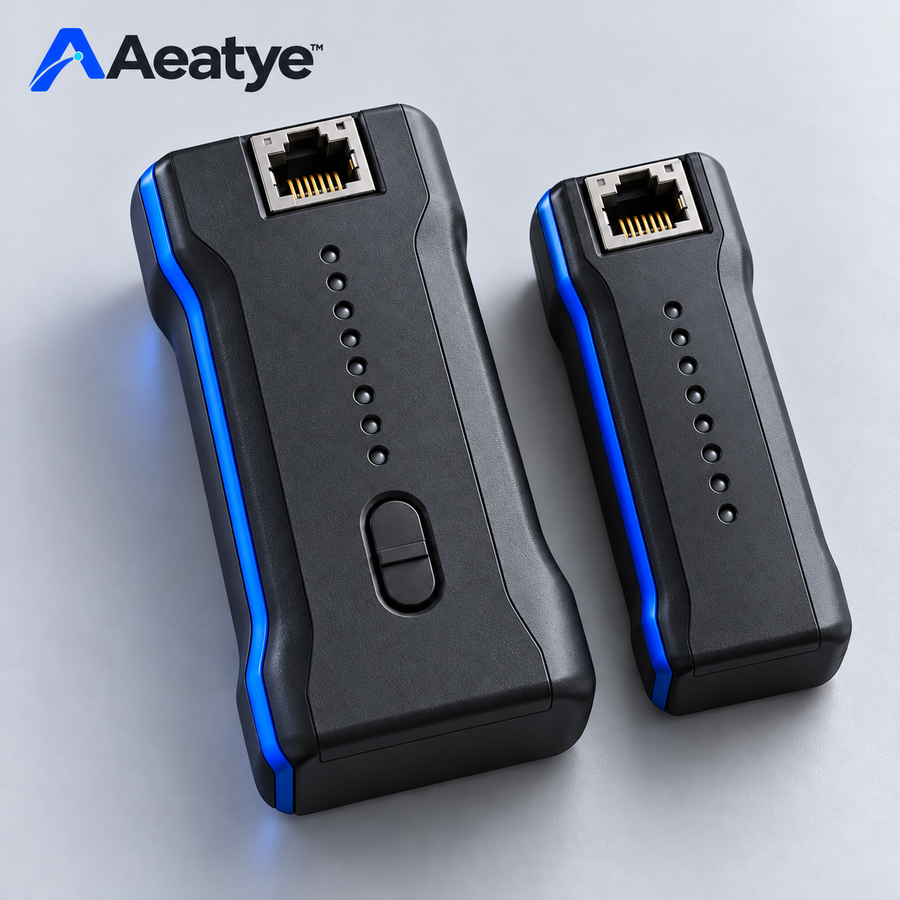 Aeatye™ RJ45 Ethernet Cable Continuity Tester with Remote Unit
