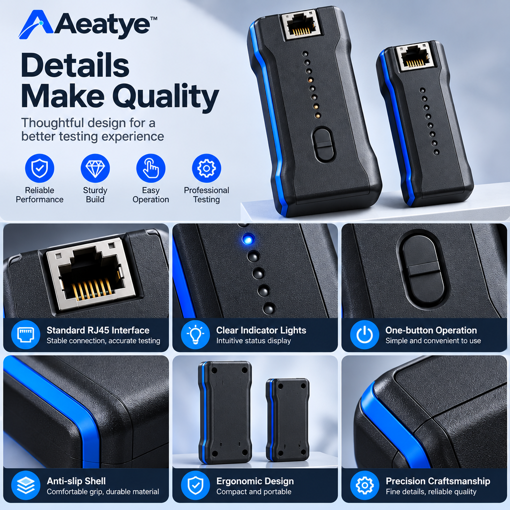 Ethernet Cable Tester — supplied promotional detail graphic